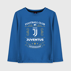 Лонгслив хлопковый детский Juventus FC 1, цвет: синий