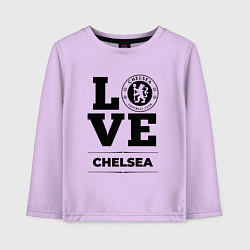 Лонгслив хлопковый детский Chelsea Love Классика, цвет: лаванда