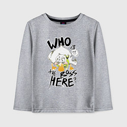 Детский лонгслив Утка босс