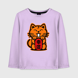 Лонгслив хлопковый детский JDM Cat, цвет: лаванда