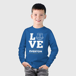 Лонгслив хлопковый детский Everton Love Classic, цвет: синий — фото 2