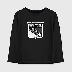 Лонгслив хлопковый детский New York Rangers Серый, цвет: черный