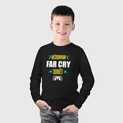 Лонгслив хлопковый детский Извини Far Cry Зовет, цвет: черный — фото 2