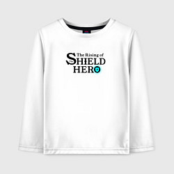 Лонгслив хлопковый детский The Rising of the Shield Hero logo black color, цвет: белый