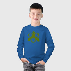 Лонгслив хлопковый детский Знак Нургла, цвет: синий — фото 2
