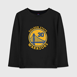 Лонгслив хлопковый детский GS Warriors, цвет: черный