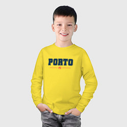 Лонгслив хлопковый детский Porto FC Classic, цвет: желтый — фото 2