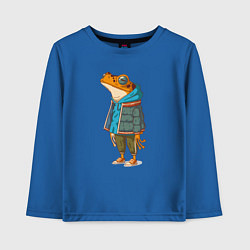 Детский лонгслив Оранжевая лягуха