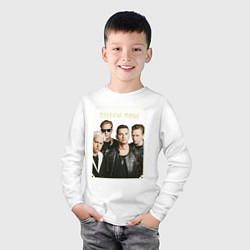 Лонгслив хлопковый детский Keep Calm and Enjoy the Silence - Depeche Mode, цвет: белый — фото 2