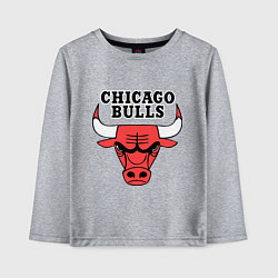 Лонгслив хлопковый детский Chicago Bulls, цвет: меланж