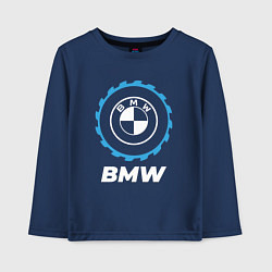Лонгслив хлопковый детский BMW в стиле Top Gear, цвет: тёмно-синий