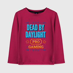 Лонгслив хлопковый детский Игра Dead by Daylight pro gaming, цвет: маджента