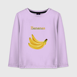 Детский лонгслив Bananas, бананы