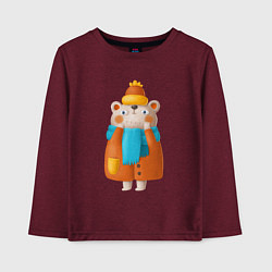 Детский лонгслив Медведица в шубе