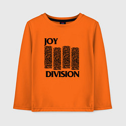 Лонгслив хлопковый детский Joy Division - rock, цвет: оранжевый