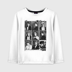 Лонгслив хлопковый детский Stray Kids Go Live, цвет: белый
