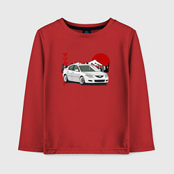 Лонгслив хлопковый детский Mazda 3 bk JDM Retro, цвет: красный