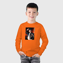 Лонгслив хлопковый детский Seungmin Stray Kids Circus, цвет: оранжевый — фото 2