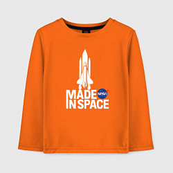 Детский лонгслив Nasa - made in space