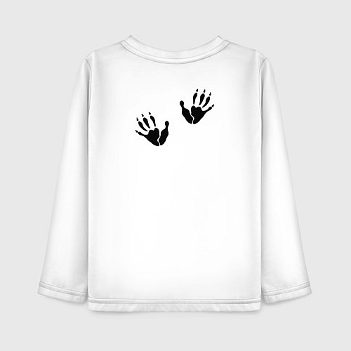 Детский лонгслив Удивлённый опоссум / Белый – фото 2