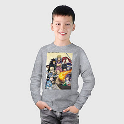 Лонгслив хлопковый детский Fairy Tail heroes, цвет: меланж — фото 2