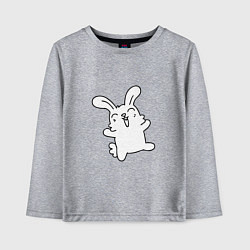Лонгслив хлопковый детский Happy Bunny, цвет: меланж
