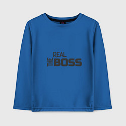 Детский лонгслив The real Boss