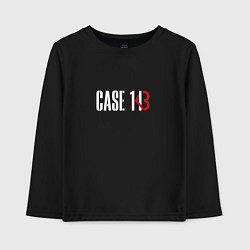 Лонгслив хлопковый детский Case 143, цвет: черный