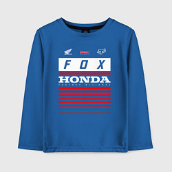 Лонгслив хлопковый детский Honda racing, цвет: синий