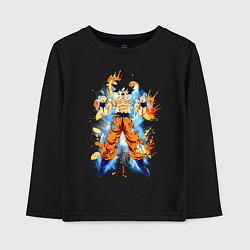 Лонгслив хлопковый детский Dragon Ball - Goku, цвет: черный