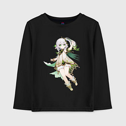 Лонгслив хлопковый детский Нахида - Genshin Impact, цвет: черный