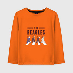 Лонгслив хлопковый детский Beagles, цвет: оранжевый