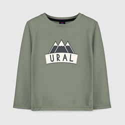 Лонгслив хлопковый детский URAL, цвет: авокадо