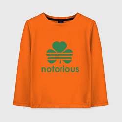 Лонгслив хлопковый детский Notorious - Ireland, цвет: оранжевый