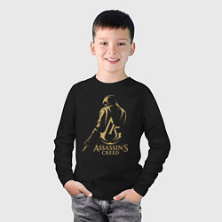 Лонгслив хлопковый детский Assassins creed 15 лет, цвет: черный — фото 2