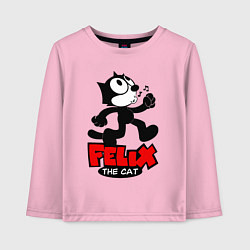 Лонгслив хлопковый детский Whistling Felix, цвет: светло-розовый