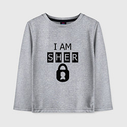 Детский лонгслив I am Sher locked