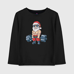 Детский лонгслив Санта силач