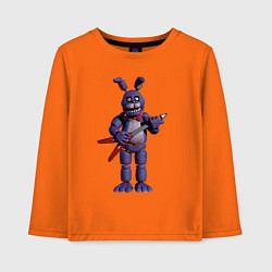 Лонгслив хлопковый детский Бонни, цвет: оранжевый