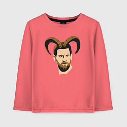 Детский лонгслив Messi goat