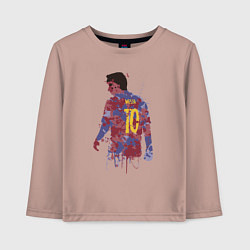 Лонгслив хлопковый детский Color Messi, цвет: пыльно-розовый