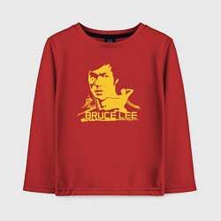 Лонгслив хлопковый детский Bruce Lee fighter, цвет: красный