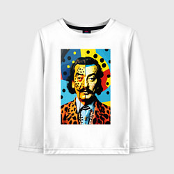 Лонгслив хлопковый детский Salvador Dali : Pop Art, цвет: белый