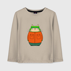 Лонгслив хлопковый детский Totoro Kyle, цвет: миндальный