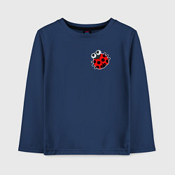 Детский лонгслив Забавная божья коровка