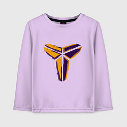 Лонгслив хлопковый детский Kobe logo, цвет: лаванда