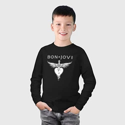 Лонгслив хлопковый детский Bon Jovi Its My Life, цвет: черный — фото 2