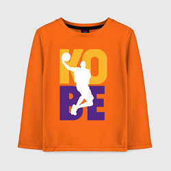 Лонгслив хлопковый детский Kobe fly, цвет: оранжевый
