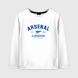 Лонгслив хлопковый детский Arsenal london the gunners, цвет: белый