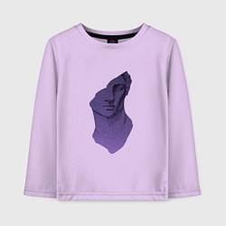 Детский лонгслив Давид силуэт статуя